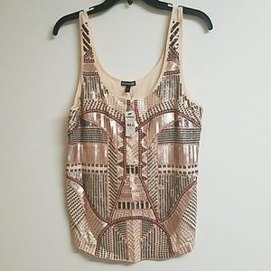 Sequins Tank (Blush Color)